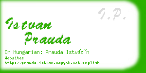 istvan prauda business card